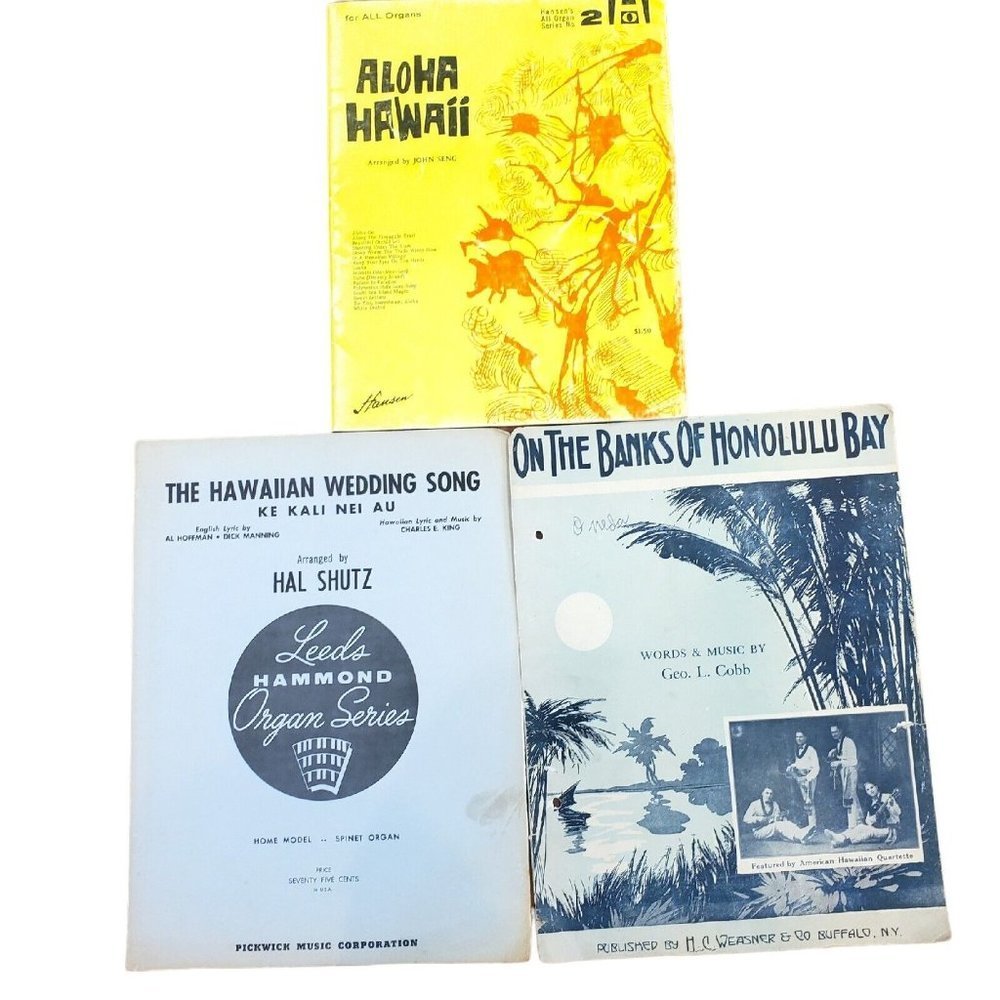 Vintage Aloha Hawaiian Organ Music Wedding Honolulu Bay